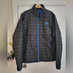 The North Face Men's Thermoball Puffer Jacket Full Zip Black Small